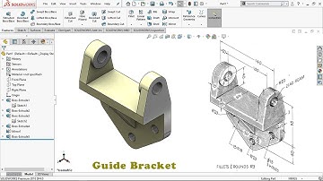 Solidworks Tutorial: Exercise #45 (Guide bracket)