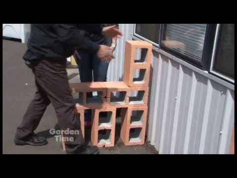 Cinder block Garden Bench - YouTube