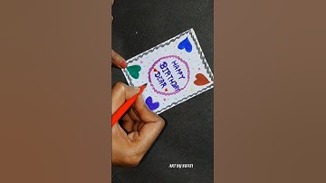 Happy Birthday Card | Card Making for Bestfriend#shorts #diy #card #happybirthday #shortvideo #viral