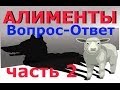 АЛИМЕНТЫ на детей, ответы на СЛОЖНЫЕ ситуации связанные с АЛИМЕНТАМИ часть 2