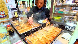 JAPANESE STREET FOOD - Osaka Street Food Tour | AUTHENTIC Street Food in Japan + BEST Oden in OSAKA