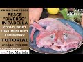 PESCE DIVERSO - IN PADELLA - RANA PESCATIRICE CON OLIVE LIMONE E ROSMARINO