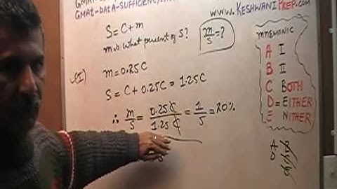 GMAT Data Sufficiency 40 p278 - 13th Edition Official Guide - KeshwaniPrep.com