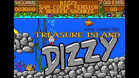 Treasure Island Dizzy   Sam Coupe Attract Mode