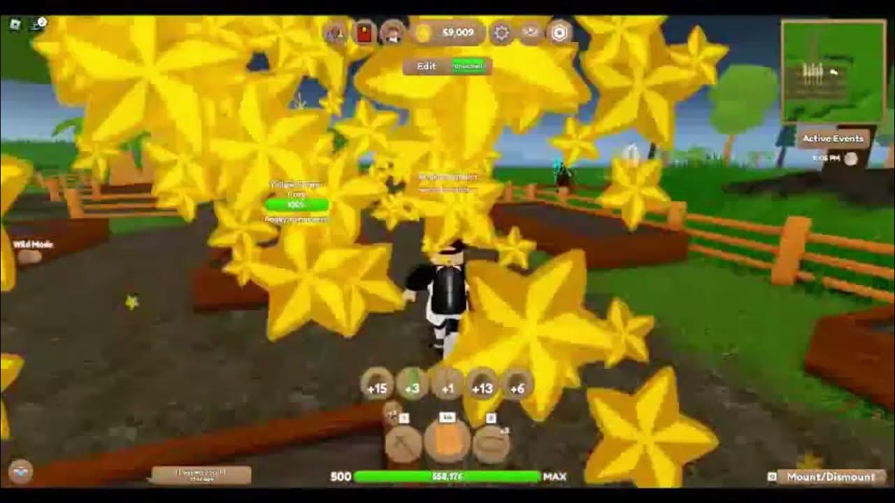 harvest crops in wild horse islands roblox YouTube