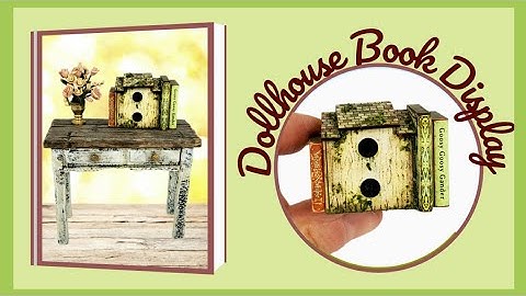 EASY "Little Book House Display • dollhouse miniature kit 1:12 ASMR