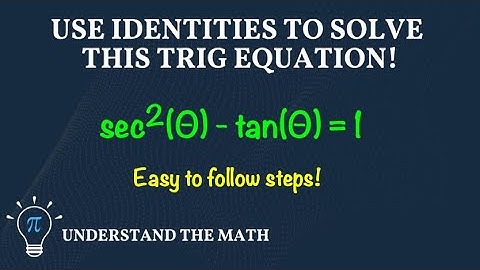 Solve Trigonometric Equations Using Identities | Example 3