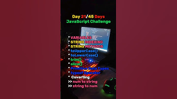 Day 21/45 DaysJavaScript Challenge #code #smartphone #codingchallenge #gamingcomputer #js #laptop