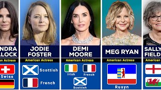 Famous 300 SENIOR Hollywood Actress Surprising ETHNIC Roots Net Worth