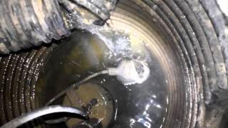 Drain tiles at work.