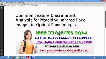 Common Feature Discriminant Analysis for Matching Infrared Face Images to Optical Face Images