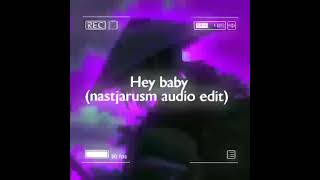 Pitbull || hey baby (nastjarusm audio edit)