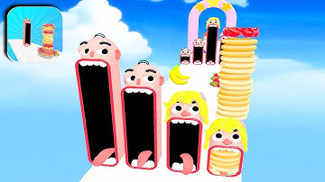 PANCAKE RUN Game All Levels NEW BIG UPDATE Mobile Games Level 1-3