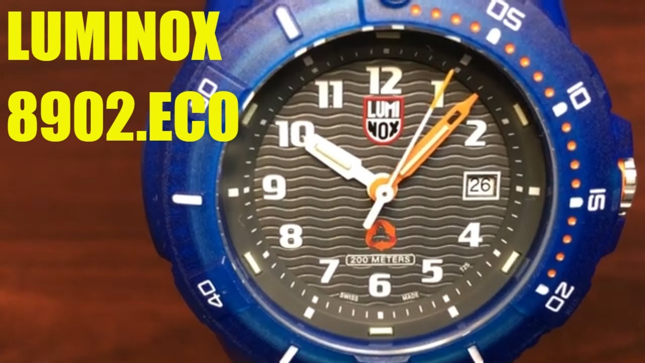 Luminox Eco Tide Recycled Ocean Material Watch XS.8902.ECO - YouTube