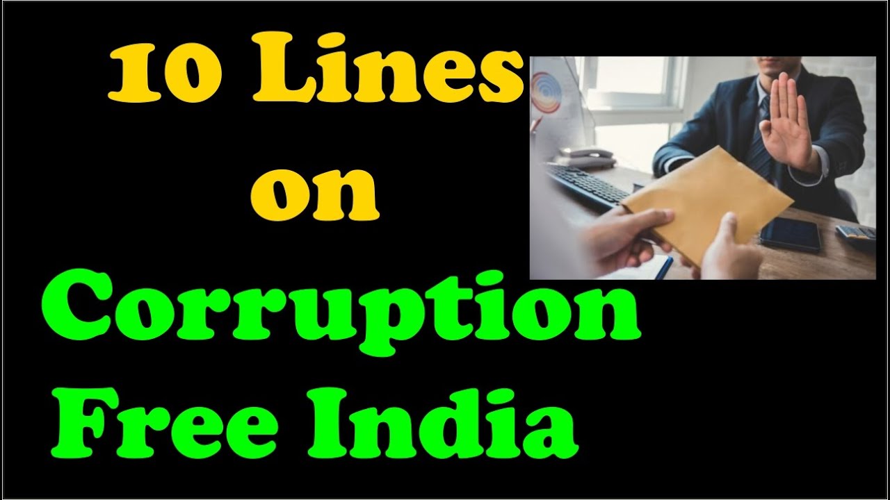 short note on corruption in india