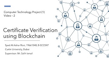 Certificate Verification using Blockchain - CTP 1 (Part 2)