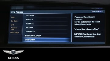 How to Enter a Destination Using Voice Command | Genesis G90 | Genesis USA