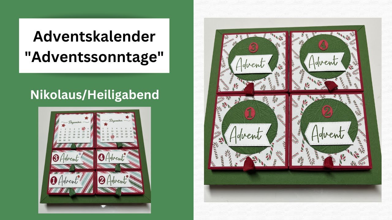 Adventskalender für Adventssonntage /Nikolaus/Heiligabend mit den