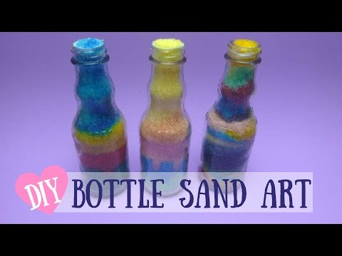 Bottle Sand Art - DIY Colorful Sand Art Made With Salt