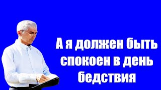 "А я должен быть спокоен в день бедствия" Бублик С.И.