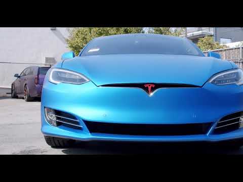 Samarbejdsvillig Himmel Hubert Hudson Tesla Model S | Vinyl Wrap & Custom Wheels | [SS Customs] - YouTube