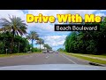 Relaxing Drive on Beach Blvd in Jacksonville FL - No Music or Talking