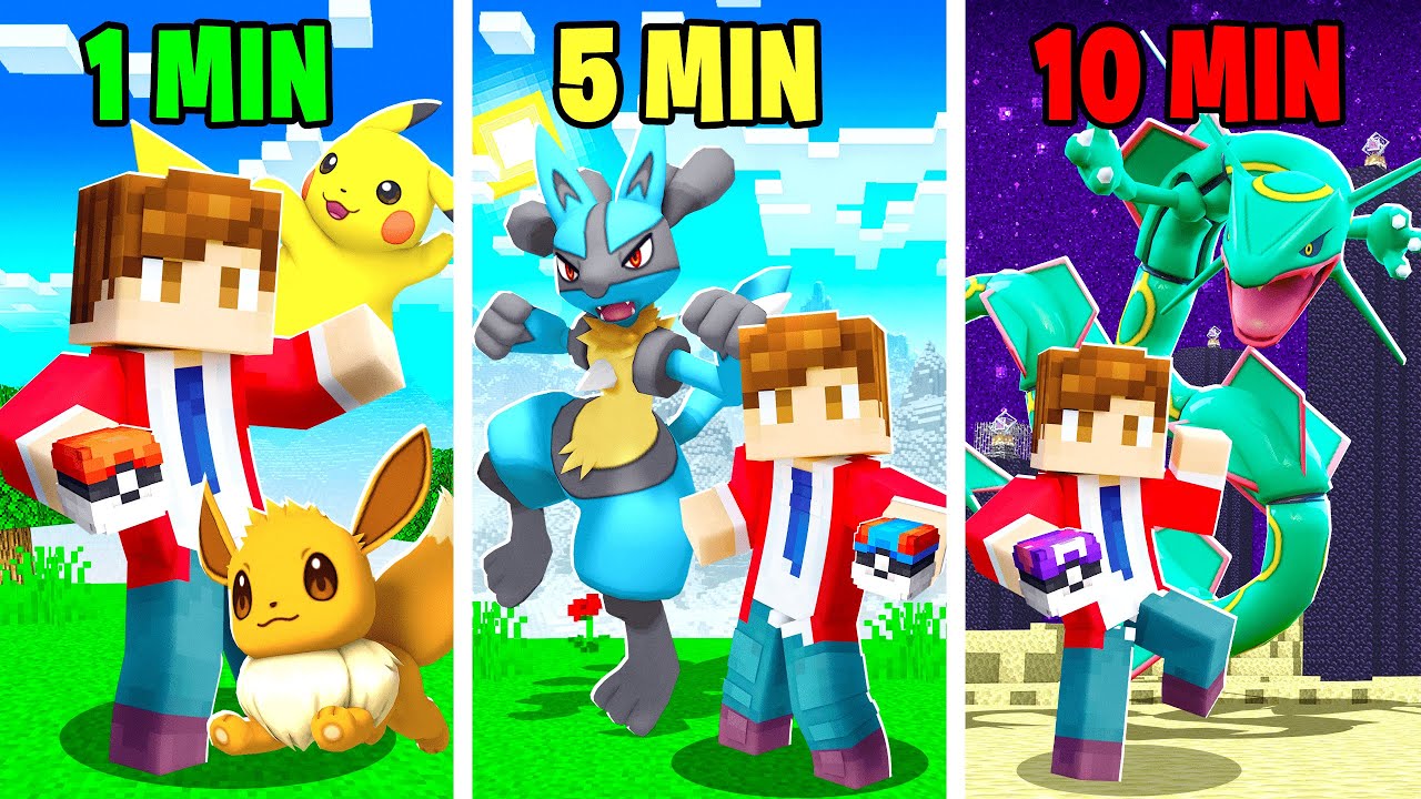 CATCH the BEST Pokémon TEAM in 1 MINUTE, 5 MINUTES & 10 MINUTES