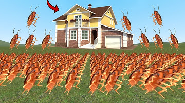 Cockroach Nextbots Vs Houses In Garry