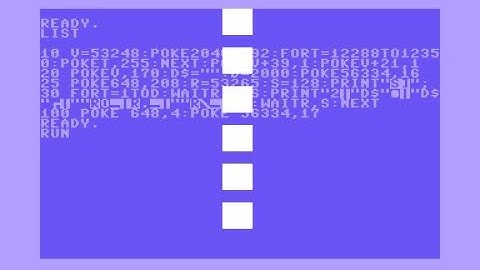 6 sprites out of 1 (Commodore 64, Basic 2.0 sprite multiplexing)