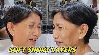 Short Layered Haircut for Women | Elegant Soft Textured Short Layered Cutting Techniques screenshot 5