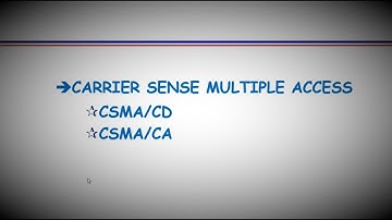 Carrier Sense Multiple Access (CSMA) – Part 1