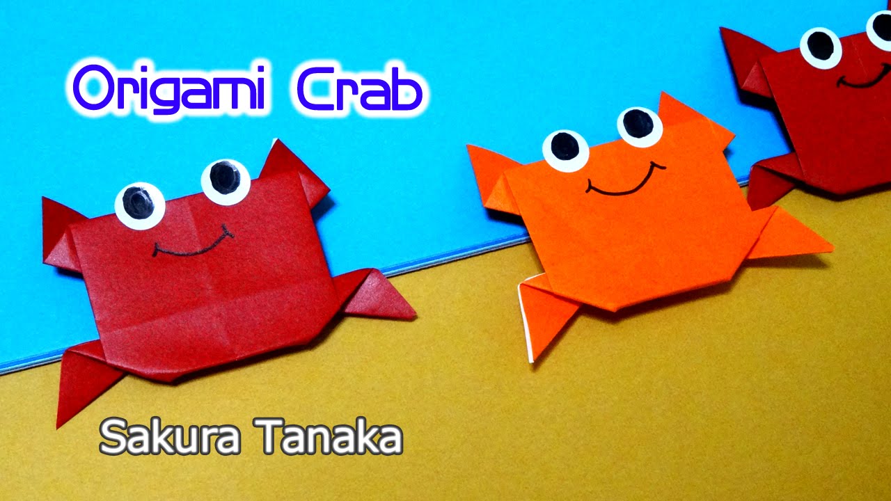 Origami Crab Easy 折り紙 カニ 折り方 Youtube