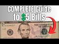 Complete Guide to $5 Banknotes - Security Features, Values and Rare Bills