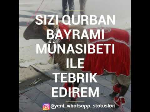 Qurban Bayraminiz Mübarek (whatsapp status ucun video) 2018