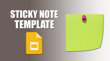 How to add sticky note google slides template