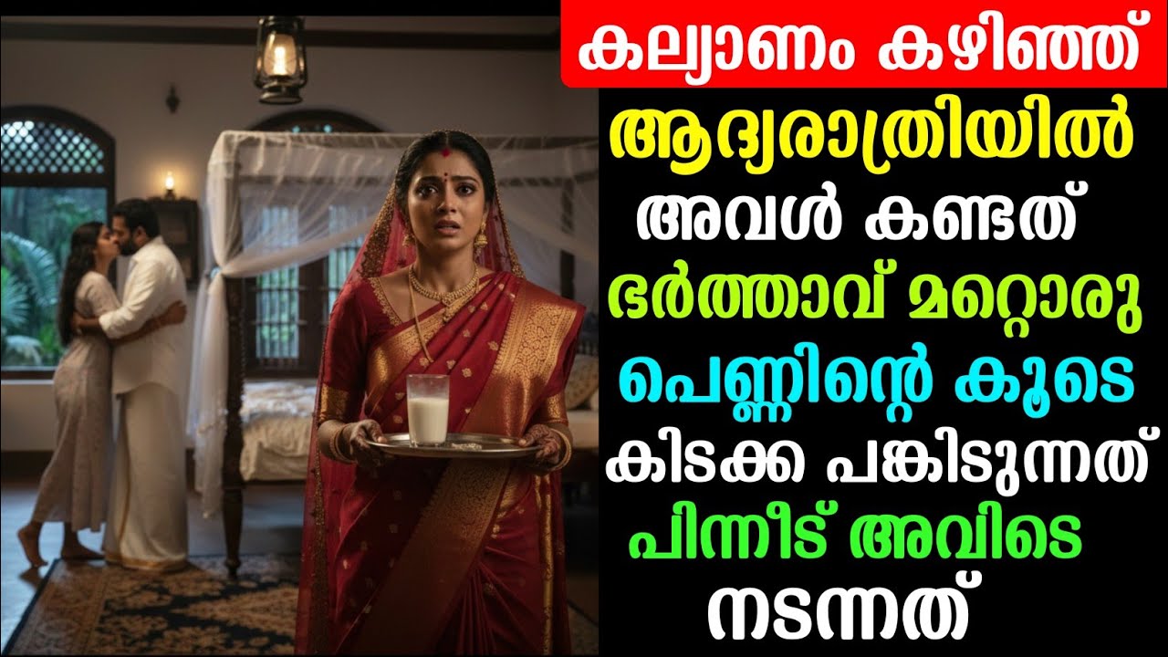 ആദ്യരാത്രിയിൽ അവൾ കണ്ടത്  ഭർത്താവും ഭർത്താവിന്റെ പഴയ കാമുകിയും തമ്മിൽ കെട്ടിപ്പിടിച്ചു നിൽക്കുന്നത്