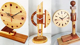 Top 3 Most Stylish DIY Wooden Desk Clocks • Homemade Desktop Clock