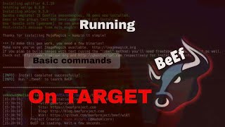BeeEF Running Basic Commands on Target