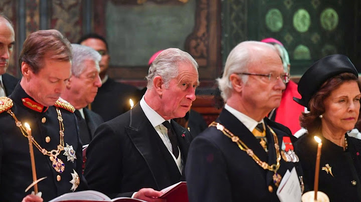 Prince Charles at the funeral of King Michael I of Romania