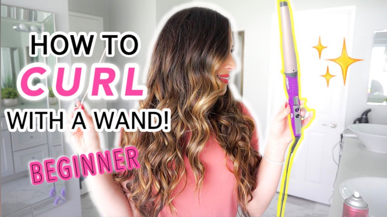 HOW TO CURL YOUR HAIR WITH A WAND FOR BEGINNERS // SIMPLIFIED AND MADE EASY  // DUMMIES 101 