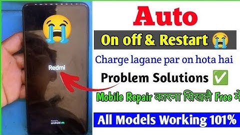 Redmi All Phone Automatic Switch Off Problem | redmi note 9 pro on off problem | auto restart