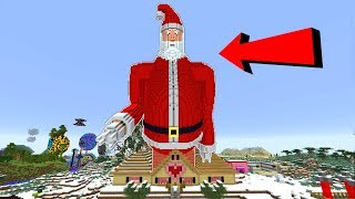 Mega Santa Takes Over Minecraft