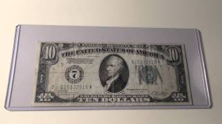 1928A $10 Federal Reserve Note