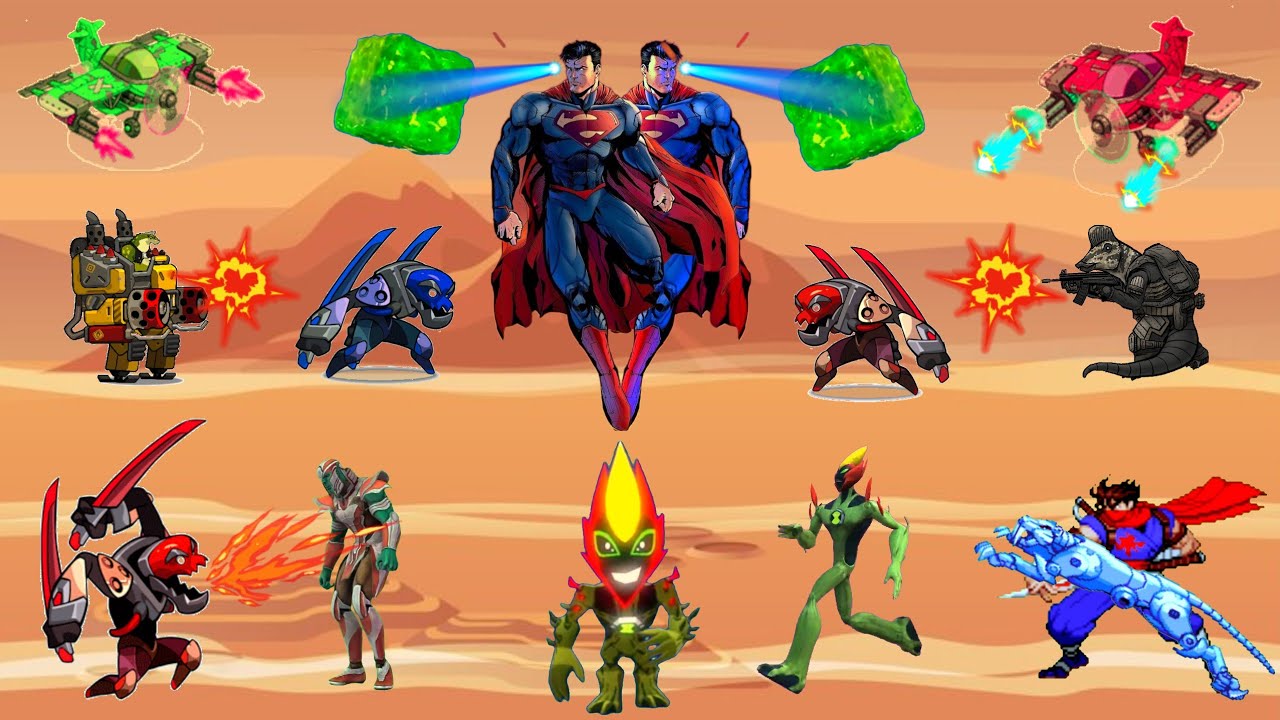 البطل الخارق سيمبا المدرع يحارب وحوش الكوكب وينقذ سوبرمان مع الاسد أصلان | الجزء الثاني