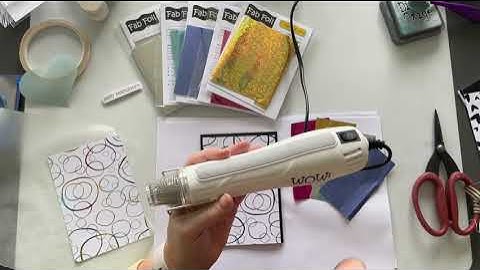 WOW Multi Colour Fab Foiling with your WOW Dual Speed Heat Tool !!