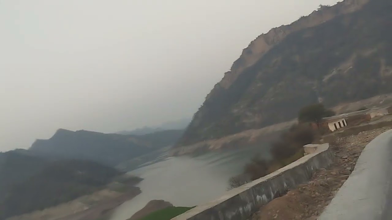 Meer pur Azad Kashmir mangla daim to dadyal road view and beautiful place 