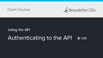 Authenticating to the API – API Video 2