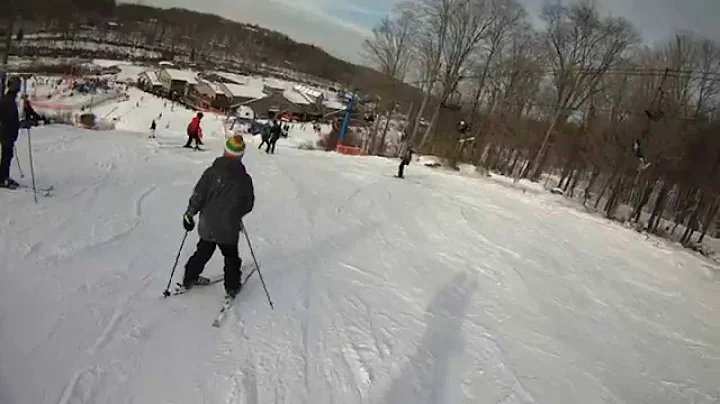 Reagan, Duncan, Anthony Skiing