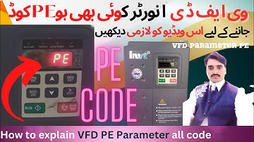 How to explain VFD parameter PE all type of inverter password in this video