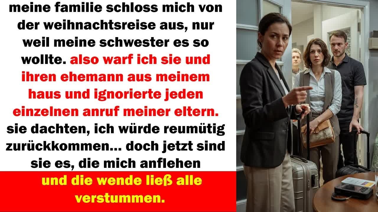 meine familie schloss mich aus der weihnachtsreise aus jetzt flehen sie mich um vergebung an kee.